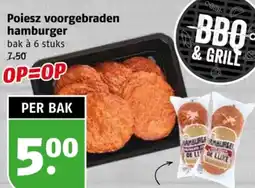 Poiesz Poiesz voorgebraden hamburger aanbieding