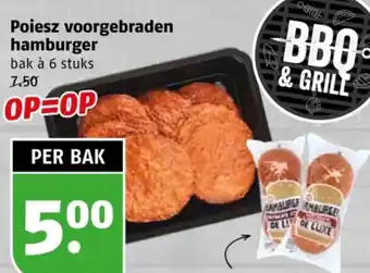 Poiesz Poiesz voorgebraden hamburger aanbieding