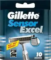 Bol.com Gillette Sensor Excel - 10 stuks - Scheermesjes aanbieding