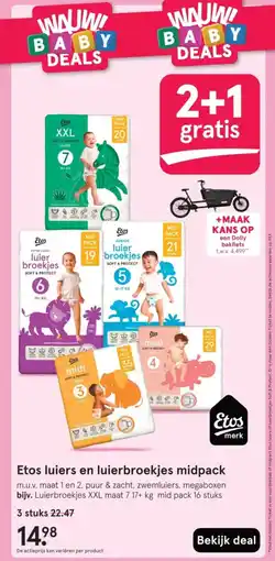Etos Etos luiers en luierbroekjes midpack aanbieding