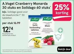 Etos A.Vogel Cranberry Monarda 30 stuks en Solidago 60 stuks aanbieding
