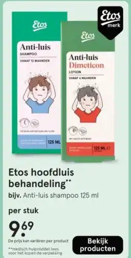 Etos Etos hoofdluis behandeling aanbieding