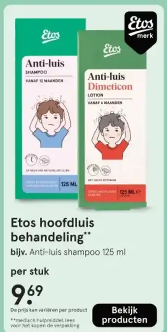 Etos Etos hoofdluis behandeling aanbieding