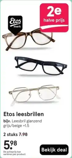 Etos Etos leesbrillen aanbieding
