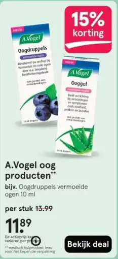 Etos A.Vogel oog producten aanbieding