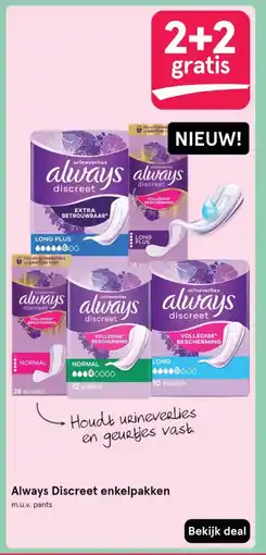 Etos Always Discreet enkelpakken aanbieding