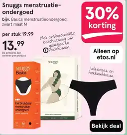 Etos Snuggs menstruatie ondergoed aanbieding