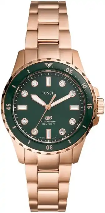 Amazon Fossil BlueDive horloge voor dames aanbieding
