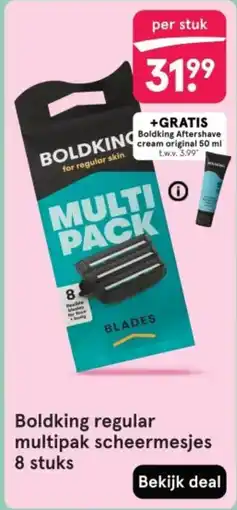 Etos Boldking regular multipak scheermesjes 8 stuks aanbieding