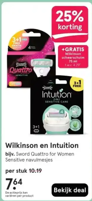 Etos Wilkinson en Intuition aanbieding