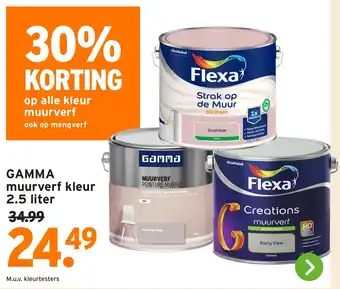 GAMMA GAMMA muurverf kleur aanbieding