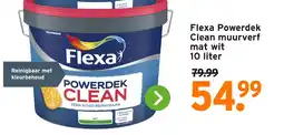 GAMMA Flexa Powerdek Clean muurverf mat wit aanbieding