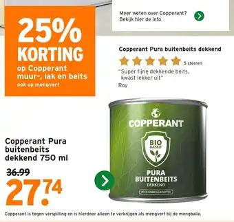 GAMMA Copperant Pura buitenbeits dekkend aanbieding