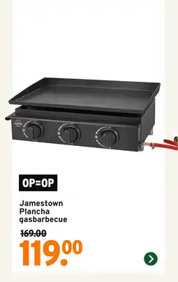 GAMMA Jamestown Plancha gasbarbecue aanbieding