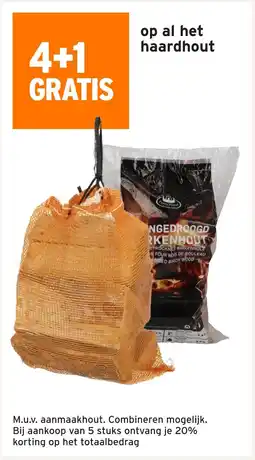 GAMMA Op al het haardhout aanbieding