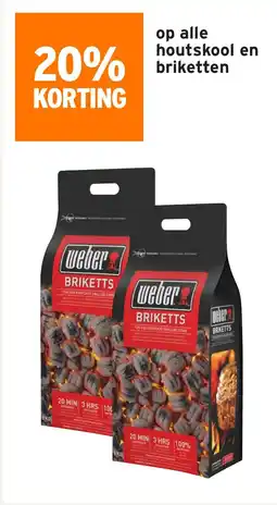 GAMMA Op alle houtskool en briketten aanbieding