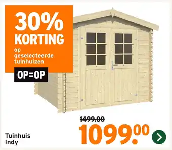 GAMMA Tuinhuis Indy aanbieding