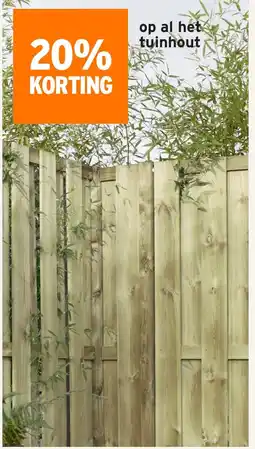 GAMMA Op al het tuinhout aanbieding