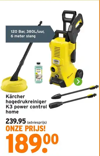 GAMMA Kärcher hogedrukreiniger K3 power control home aanbieding