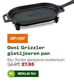 Welkoop Ooni Grizzler gietijzeren pan aanbieding