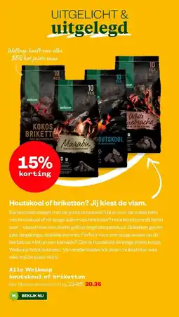 Welkoop Alle Welkoophoutskool of briketten aanbieding