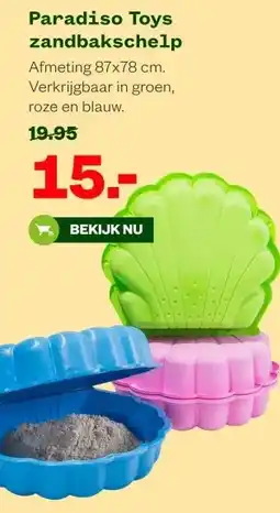 Welkoop Paradiso Toys zandbakschelp aanbieding