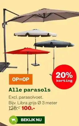 Welkoop Alle parasols aanbieding