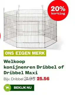 Welkoop konijnenren Dribbel of Dribbel Maxi aanbieding