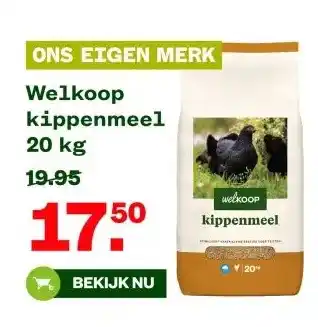 Welkoop Welkoop kippenmeel 20 kg aanbieding
