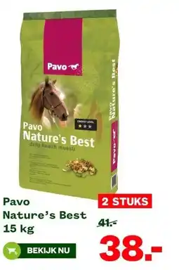 Welkoop Pavo Nature's Best 15 kg aanbieding