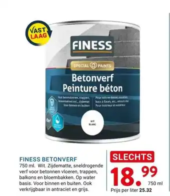 Kluswijs FINESS BETONVERF aanbieding