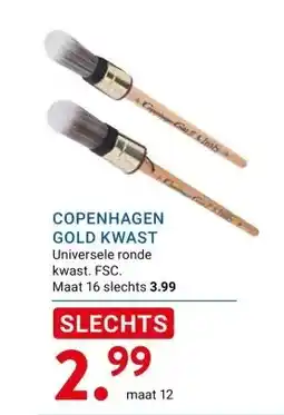 Kluswijs COPENHAGEN GOLD KWAST aanbieding