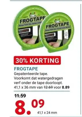 Kluswijs FROGTAPE aanbieding