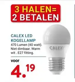 Kluswijs CALEX LED KOGELLAMP aanbieding
