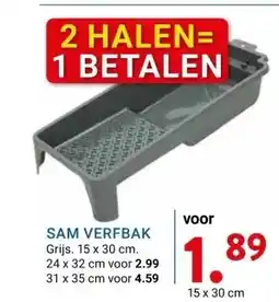 Kluswijs SAM VERFBAK aanbieding