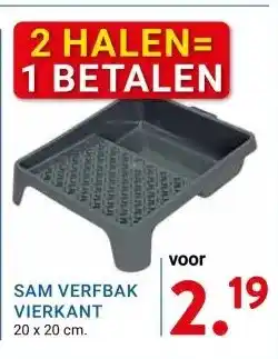 Kluswijs SAM VERFBAK VIERKANT aanbieding