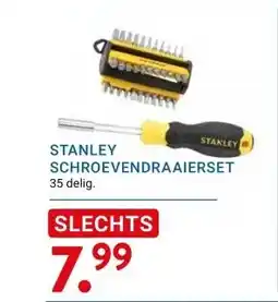Kluswijs STANLEY SCHROEVENDRAAIERSET aanbieding
