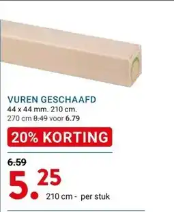 Kluswijs VUREN GESCHAAFD aanbieding