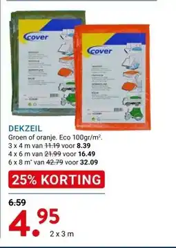 Kluswijs DEKZEIL aanbieding