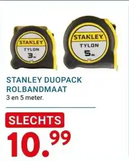 Kluswijs STANLEY DUOPACK ROLBANDMAAT aanbieding