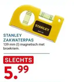 Kluswijs STANLEY ZAKWATERPAS aanbieding