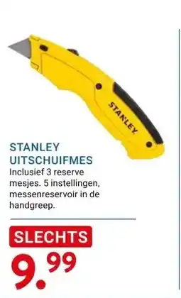 Kluswijs STANLEY UITSCHUIFMES aanbieding