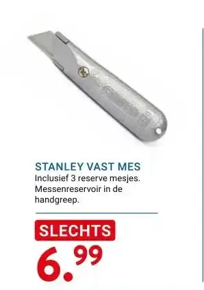 Kluswijs STANLEY VAST MES aanbieding