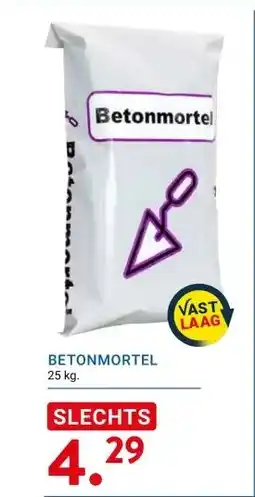 Kluswijs BETONMORTEL aanbieding