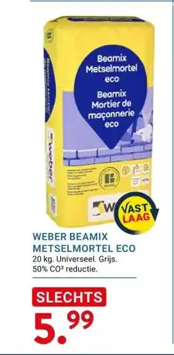 Kluswijs WEBER BEAMIX METSELMORTEL ECO aanbieding