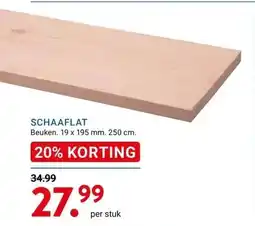 Kluswijs SCHAAFLAT aanbieding