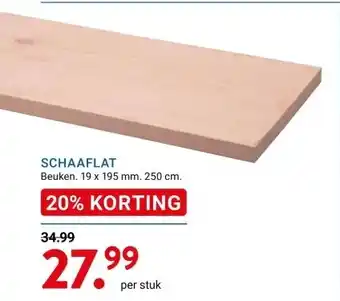 Kluswijs SCHAAFLAT aanbieding