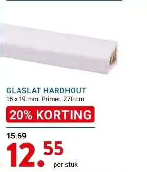 Kluswijs GLASLAT HARDHOUT aanbieding