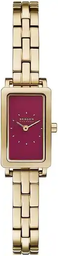 Amazon Skagen Hagen Horloge voor dames, Quartz uurwerk met twee handen en roestvrij stalen of leren band aanbieding