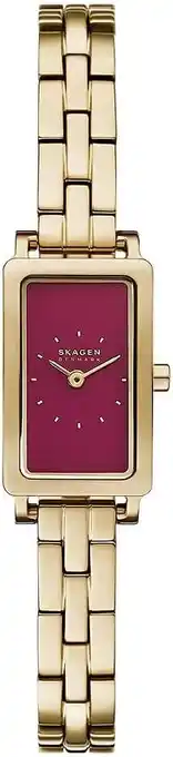 Amazon Skagen Hagen Horloge voor dames, Quartz uurwerk met twee handen en roestvrij stalen of leren band aanbieding
